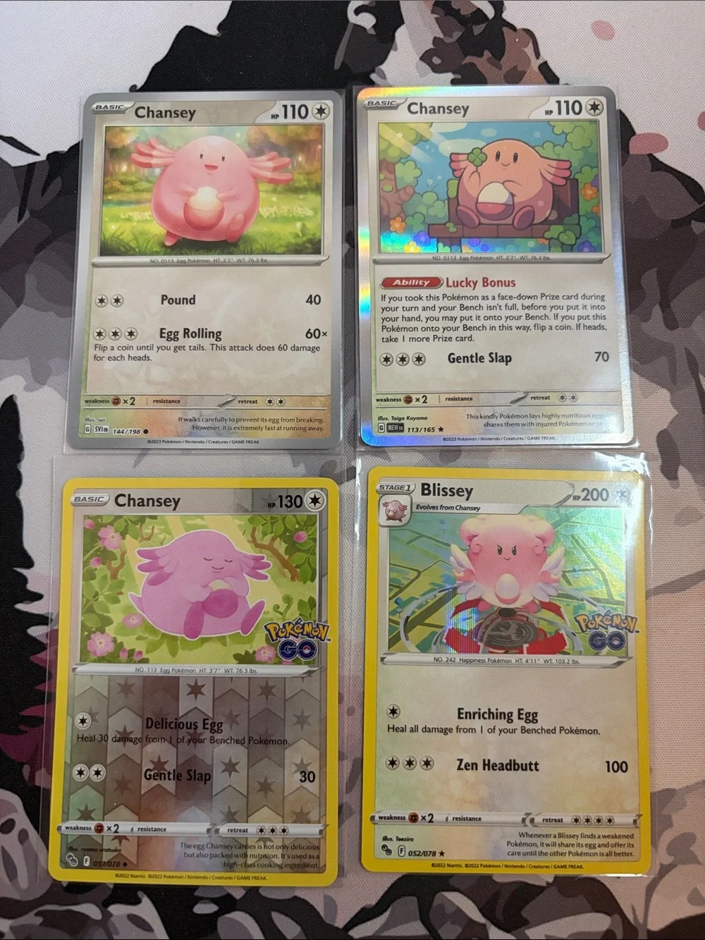 Chansey & Blissey Pokémon Reverse Holo Evolution Card Lot 💖 | 4 Cards ✨5/$25✨